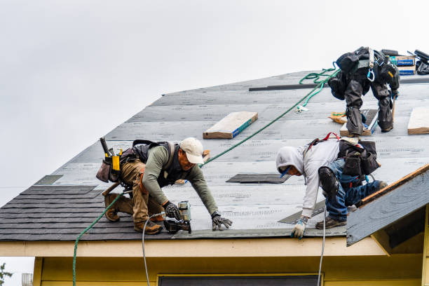 Professional Gutter Installation technician working in Laurens, SC